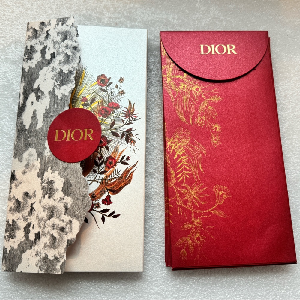 Dior red envelopes